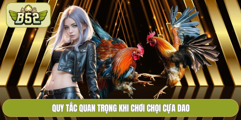 Quy tắc quan trọng khi chơi chọi cựa dao
